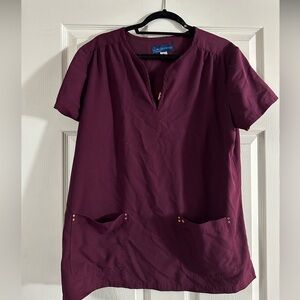 KOI Sapphire Scrub Top